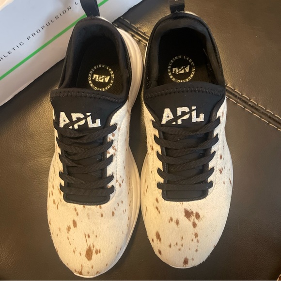 NIB-APL-ATHLETIC PROPULSION LABS TechLoom Phantom calf hair Sneaker W 7.5 - Picture 5 of 7